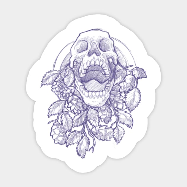 Skull passion Sticker by MetalZebra